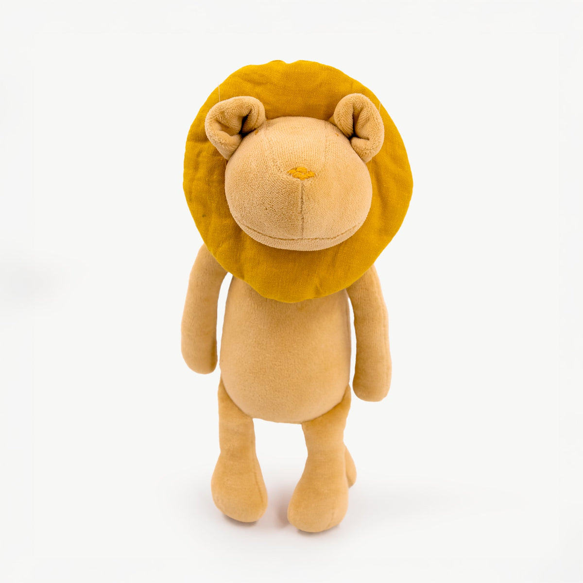 Leo the stuffed lion cub plush, standing front view