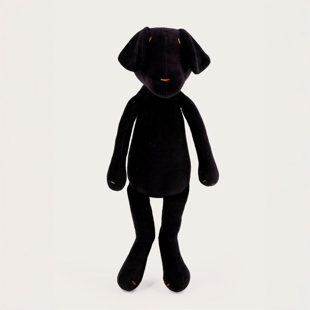 Max the stuffed labrador plush, standing front view