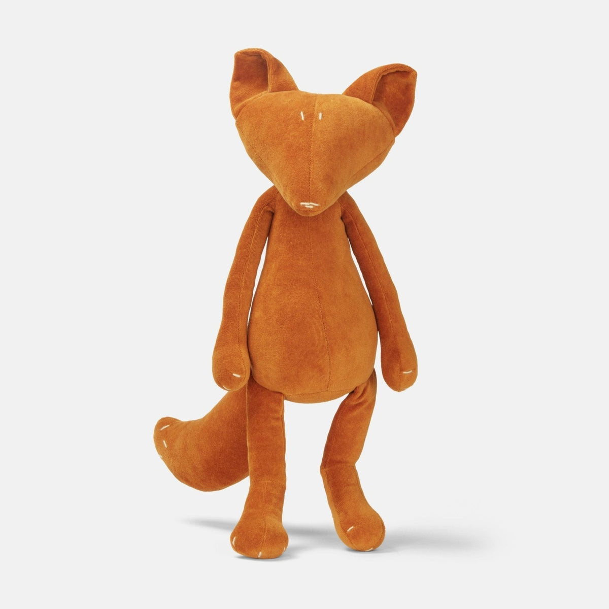 Arthus the stuffed fox plush, tobacco brown, no accessories