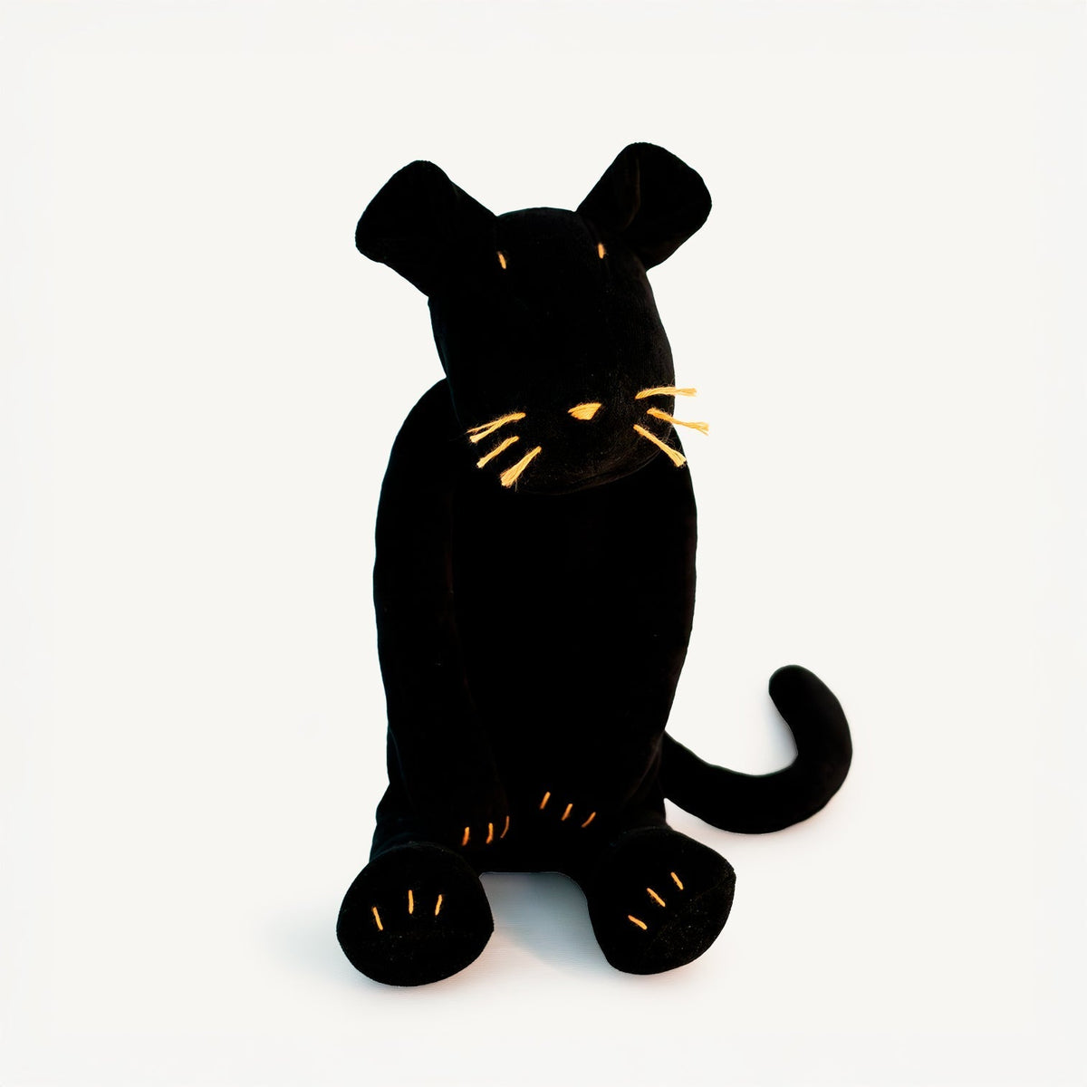 Stuffed panther plush Indira, full body view