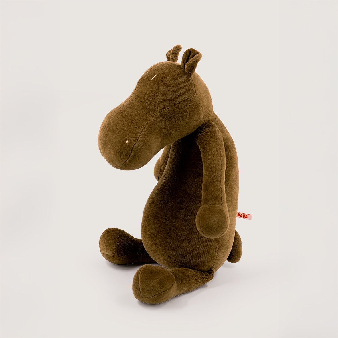Stuffed hippo plush Momo, side view