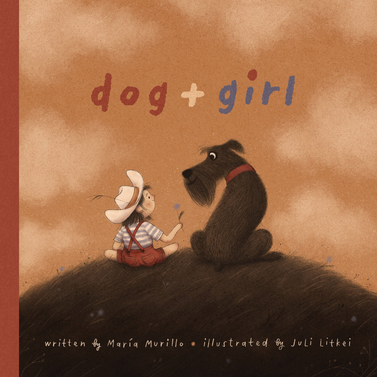 Sascha the stuffed schnauzer plush, companion storybook cover