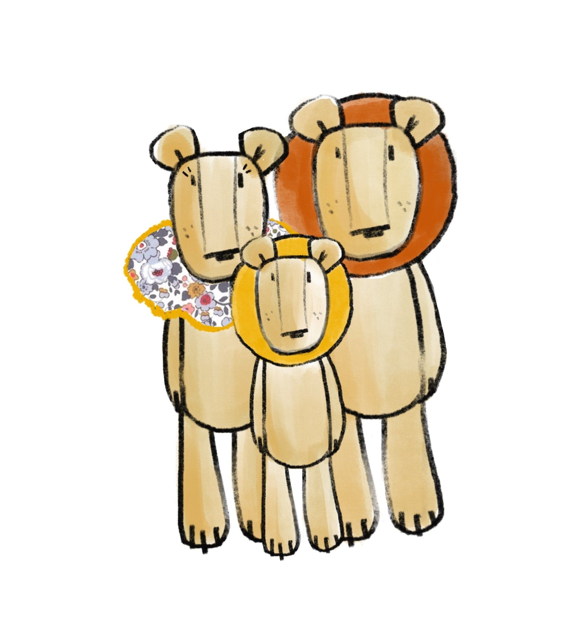 THE LION FAMILY - PACK OF 3